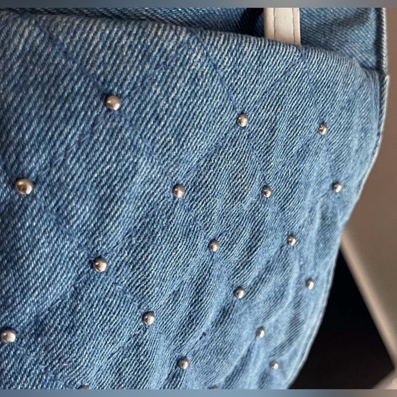 Marlo vintage denim tote bag rare unique - Picture 5 of 9